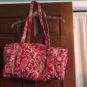 Vera Bradley Pink Small Duffel/Weekend Bag
